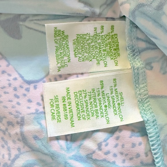 Lilly Pulitzer Blue & Pink Tropical Starfish Tank Top – Size M - Picture 4 of 8